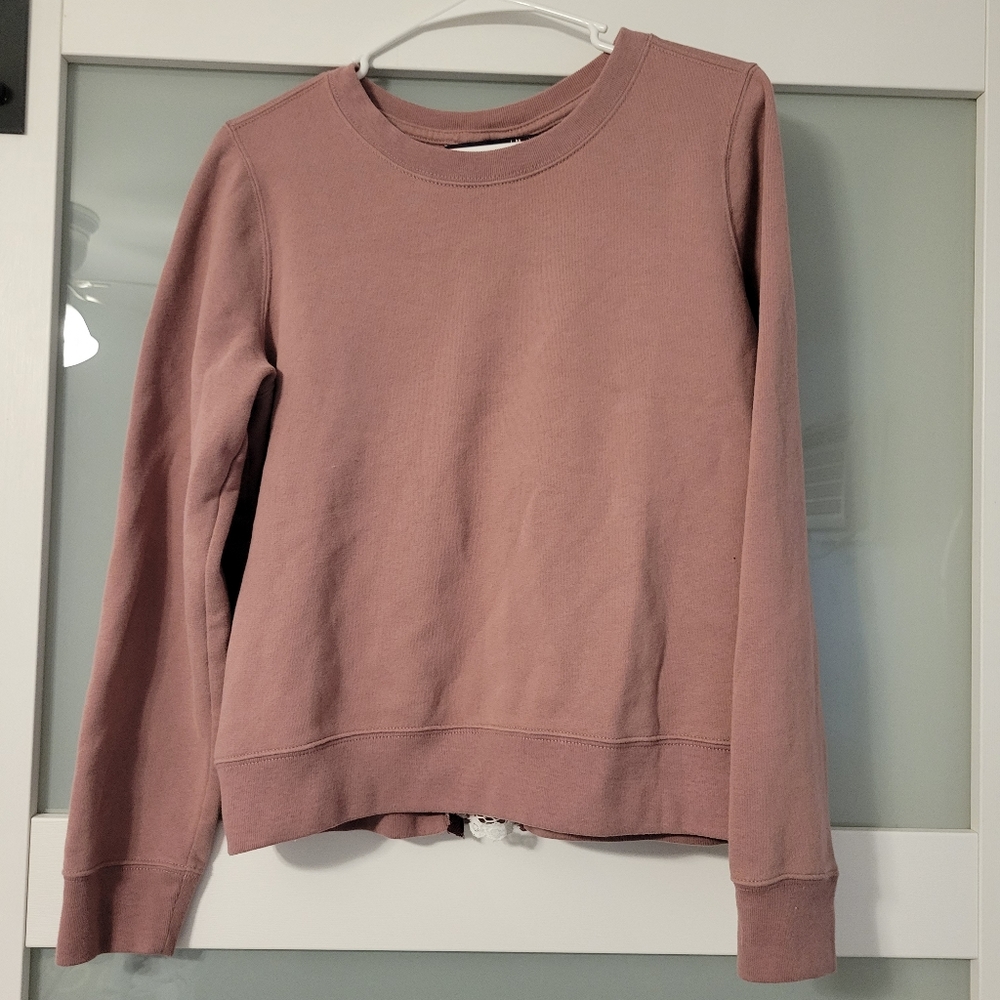 Abercrombie & Fitch sweatshirt back zip lace M